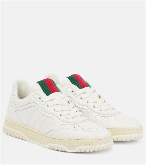 Gucci reweb leather sneakers